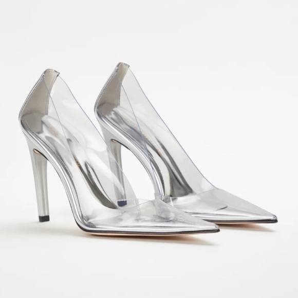 Good American Shoes - New In Box Good American Glass Cinder-F*cking-Rella Pump